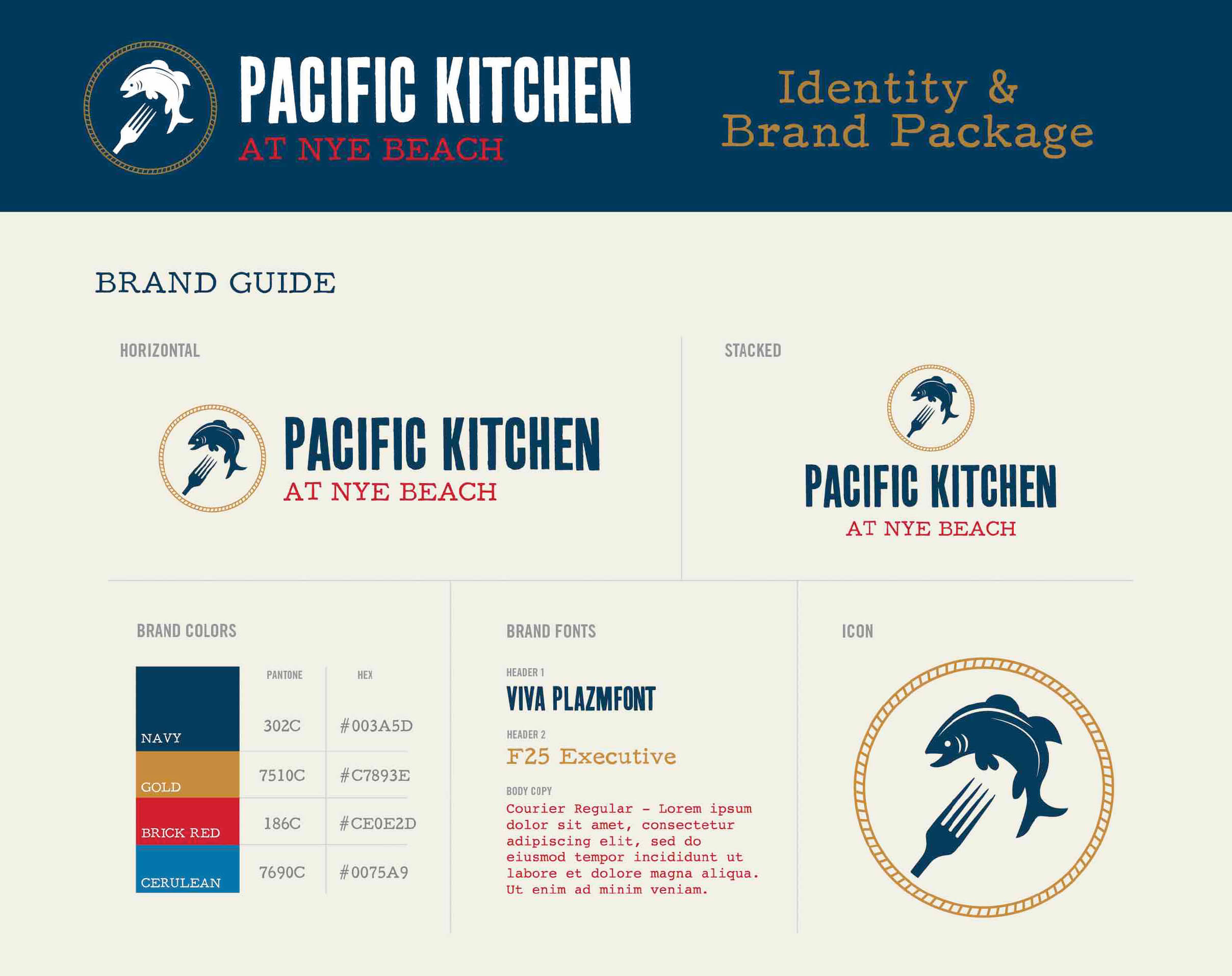 Pacific Kitchen Identity and Branding Work Study by Fish Marketing