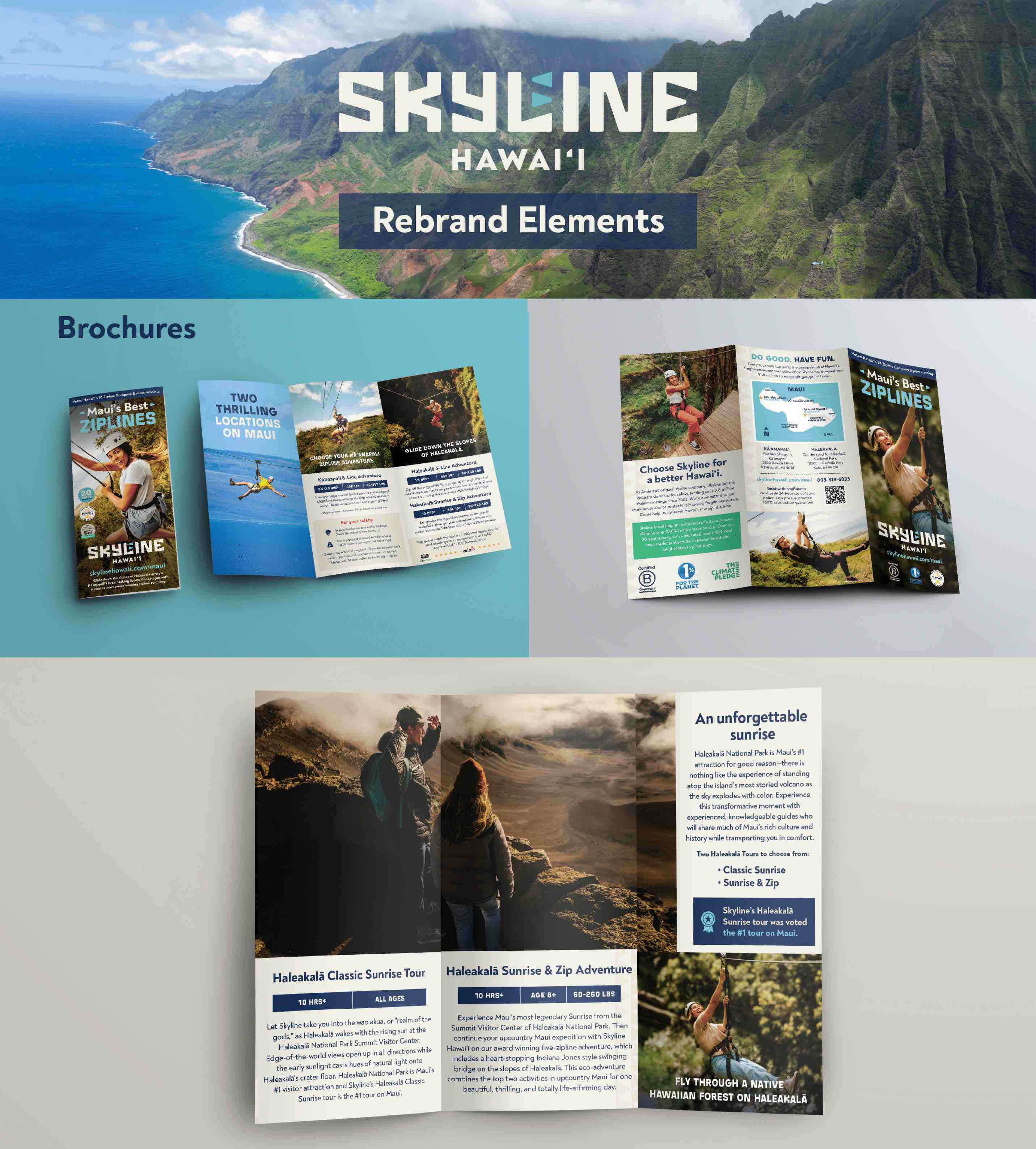 Skyline Hawaii Rebrand Elements by Fish Marketing