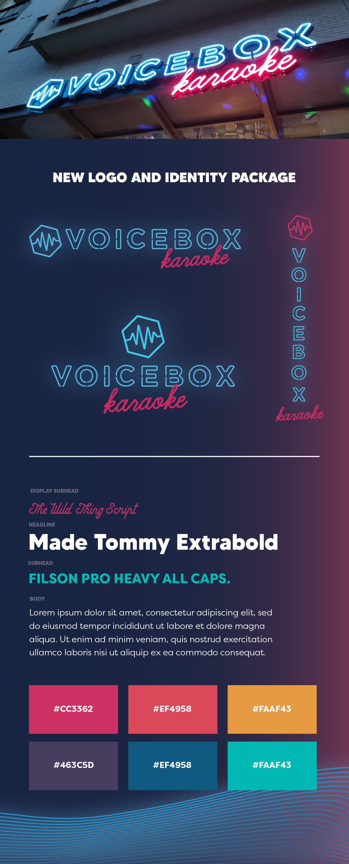 Voicebox Karaoke Rebrand Work Study created by Fish Marketing