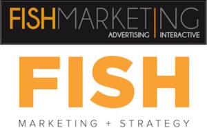 Fish Marketing Logo Collage Before and After