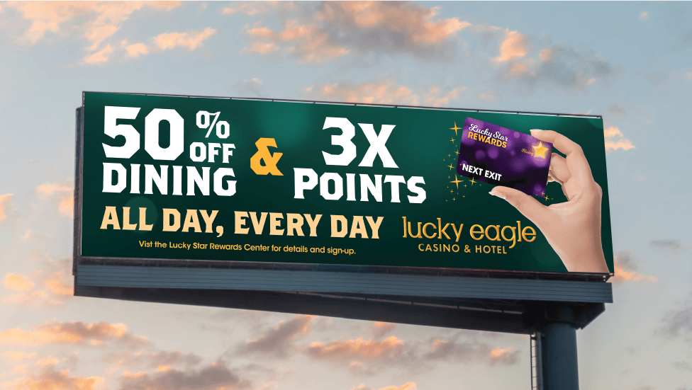 Lucky Eagle Casino - Billboard