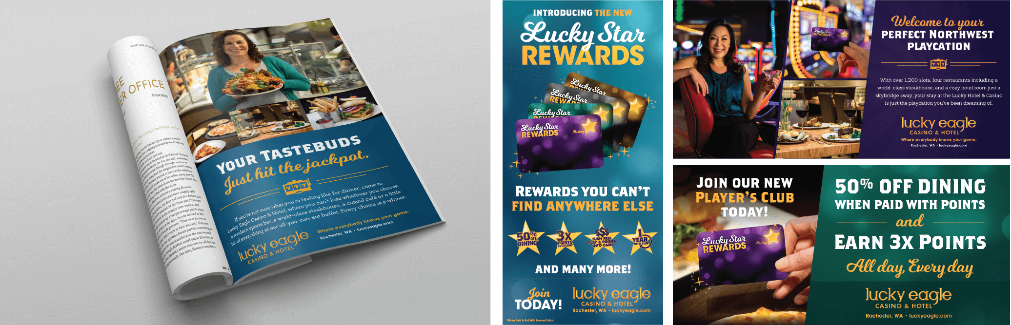 Lucky Eagle Casino - Print Ads