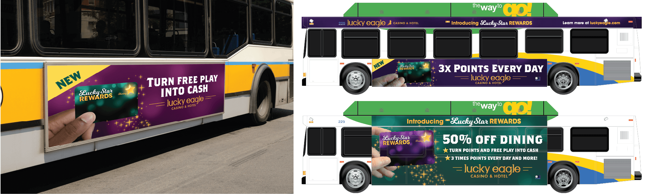 Lucky Eagle Casino - Transit Ads